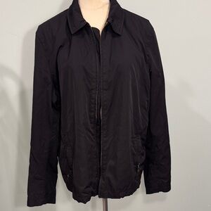 Banana Republic Black zippered rain jacket Size M